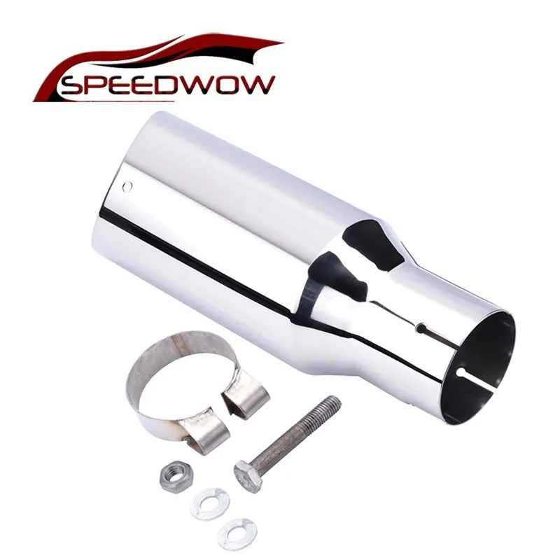 SPEEDWOW Универсальный 2 5 &quotвход 4&quot выход из нержавеющей стали выхлопной
