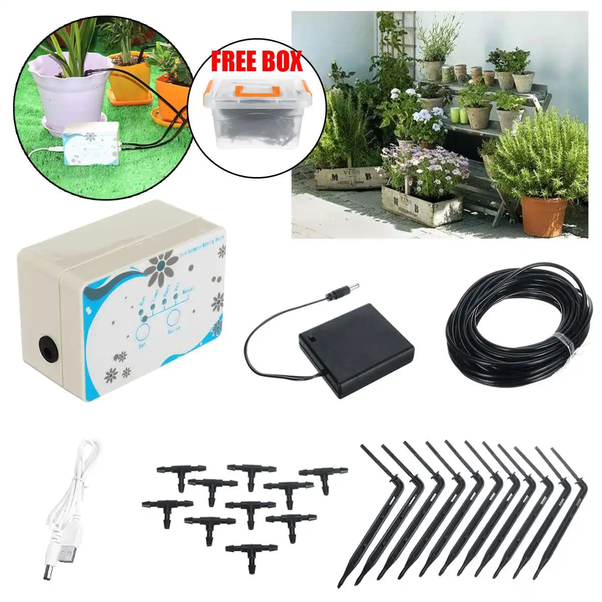

Automatic Intelligent Electronic Digital Watering Timer Home Ball Valve Garden Water Timer Irrigation Controller System