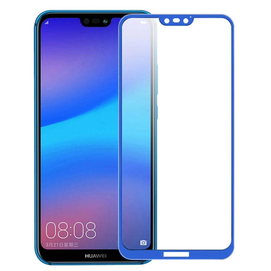 3d изогнутое стекло для huawei p 20 lite закаленное защитное стекло на hauwei p20 светильник Huwei p20 lite Защитная пленка для экрана