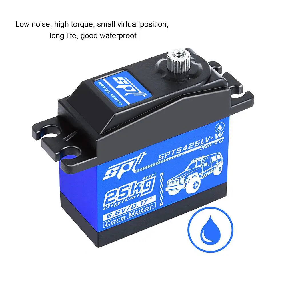 

LeadingStar SPT5425LV-W 25KG High Torque Metal Gear Steering Gear for 1:8 1:10 RC Crawler Car Accessories