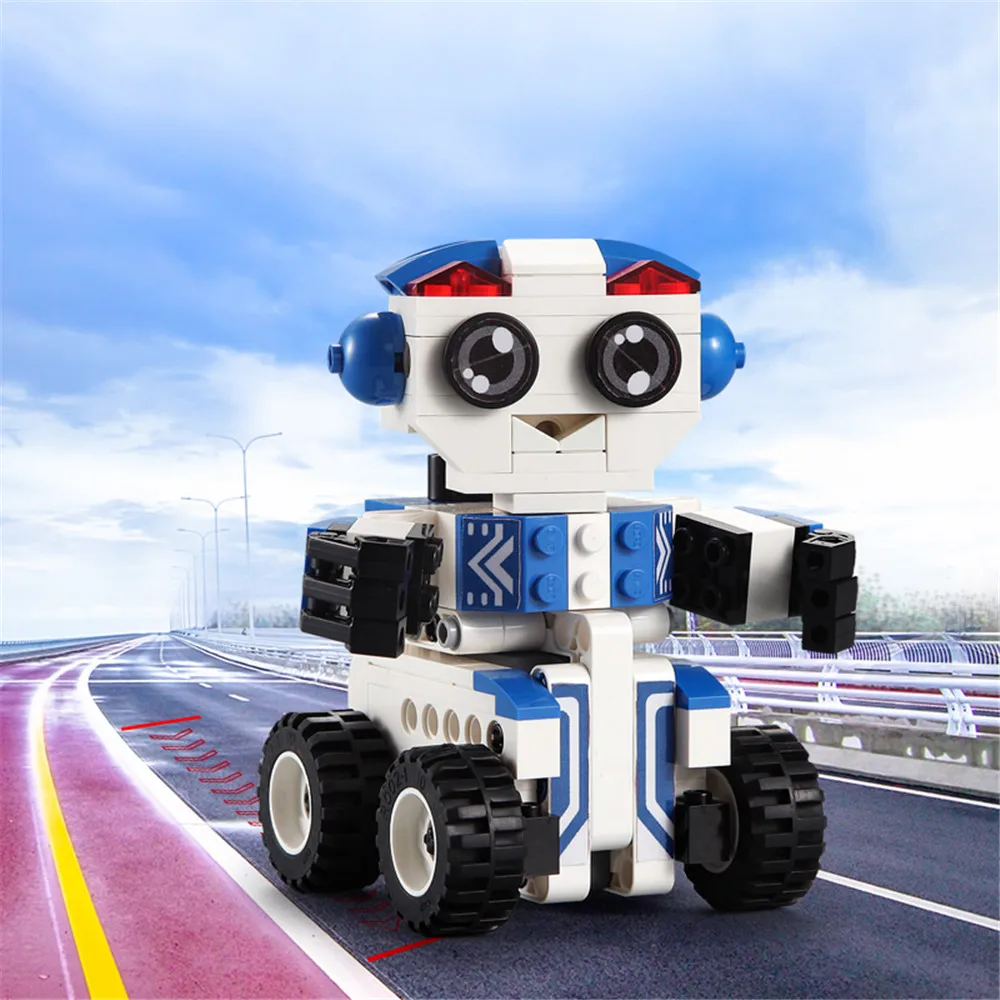 

Cada Double E Robot 2 in 1 Building Blocks Bricks Compatible Technic Series C52018W Variable Intelligent Robot Toys For Child