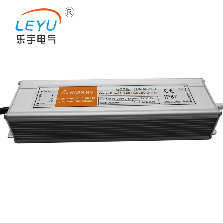 

12V 15V 24V 48V 60W power supply led driver constant voltage transformer 5v