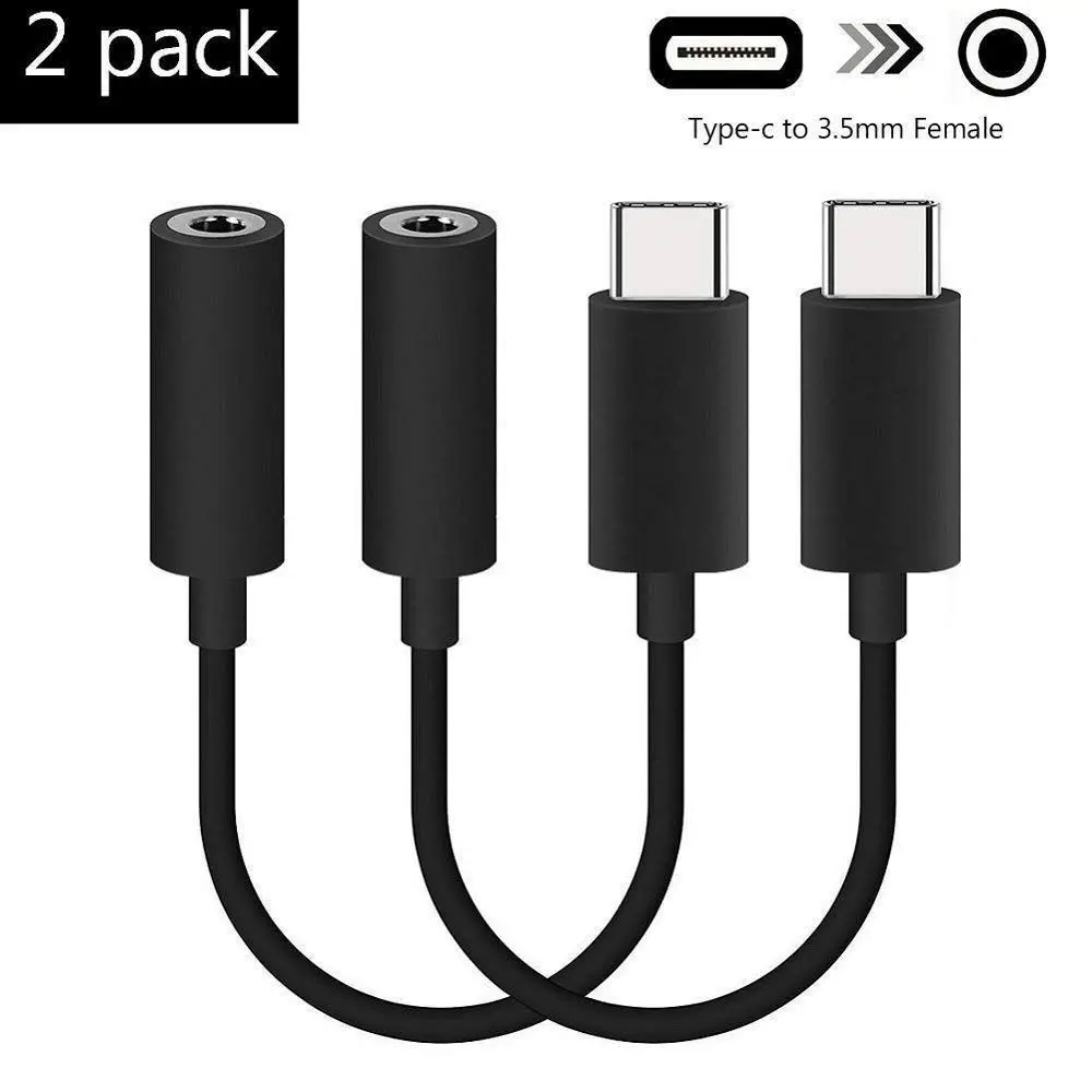 2 шт кабель-Переходник USB C на 3,5 мм адаптер для наушников Lightning, Тип C до 3,5 мм Мужской Женский разъем AUX стерео преобразователь для наушников, с... 2 шт кабель-Переходник USB C на 3,5 мм адаптер для наушников Lightning, Тип C до 3,5 мм Мужской Женский разъем AUX стерео преобразователь для наушников, с...