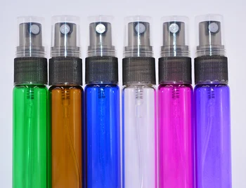 

600pcs/lot mini Colorful Fine mist 10ml 1/3oz Refillable Empty Atomizers Perfume Bottles Makeup Aftershave Liquid Bottle