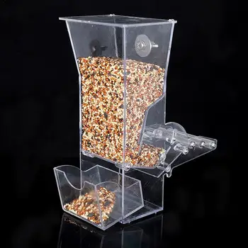 

Automatic Parrot Feeder No Assembly Pet Feeding Device Seed Food Container Bird Cage Accessories For Parakeet Canary Cockatiel