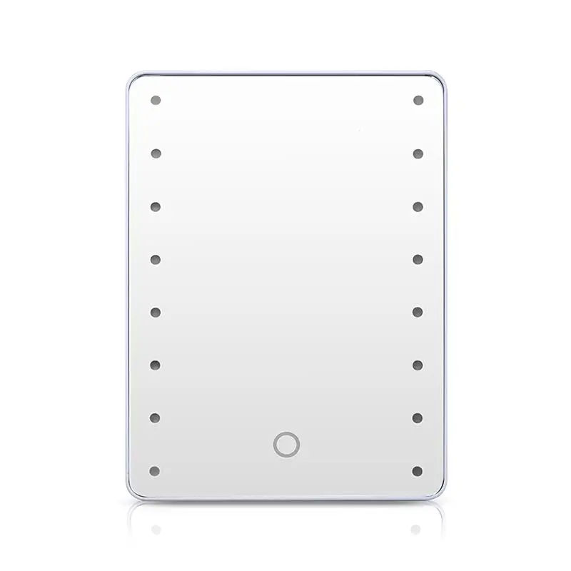 

16 LED Touch Screen Adjustable Tabletop LED Lighted Cosmetic Vanity Makeup Mirror Magnification Spot Mirror (White)