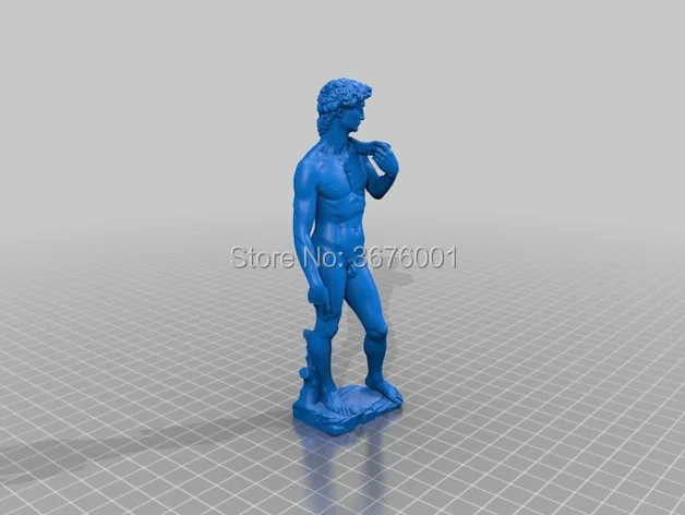 

David statue Michelangelo sculpture model 3D print drawing stl format T0013