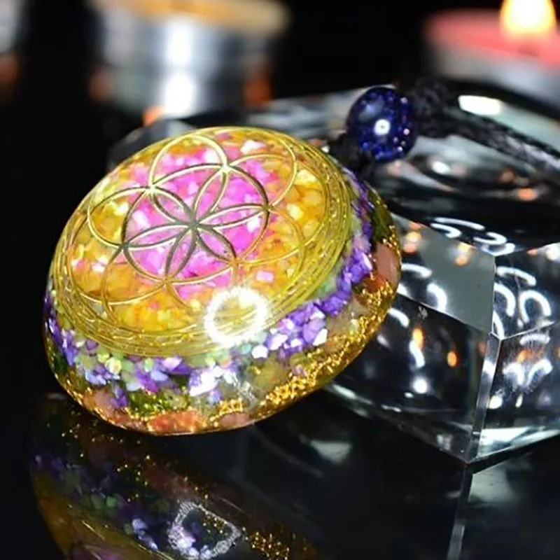 Подвеска Orgonite ожерелье из природных кристаллов изгнание злых духов изменение