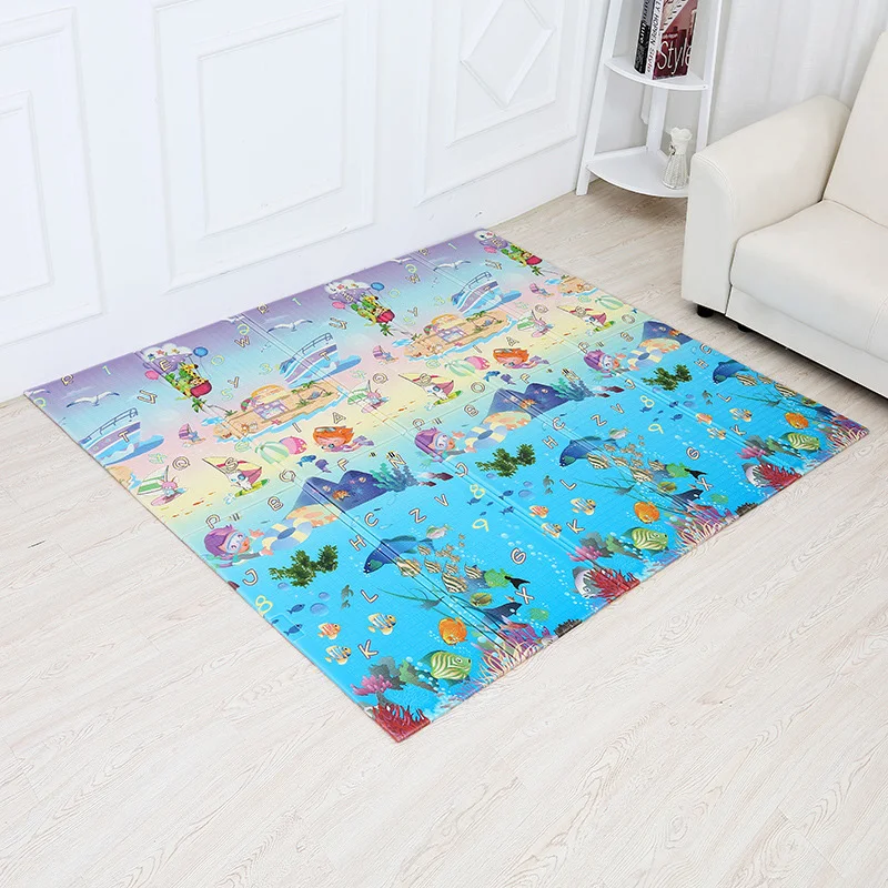 Foldable Play Mat 180x200cm Baby Play Mat Xpe Puzzle Developing Mat Tapis Enfant Child Carpet Increase Baby Room Crawling Pad