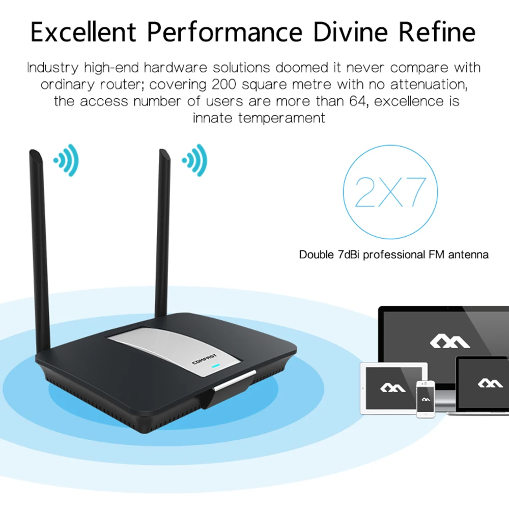 Comfast Wr610N 2 4 ГГц 300 Мбит/с высокомощный беспроводной Wifi маршрутизатор 60 +