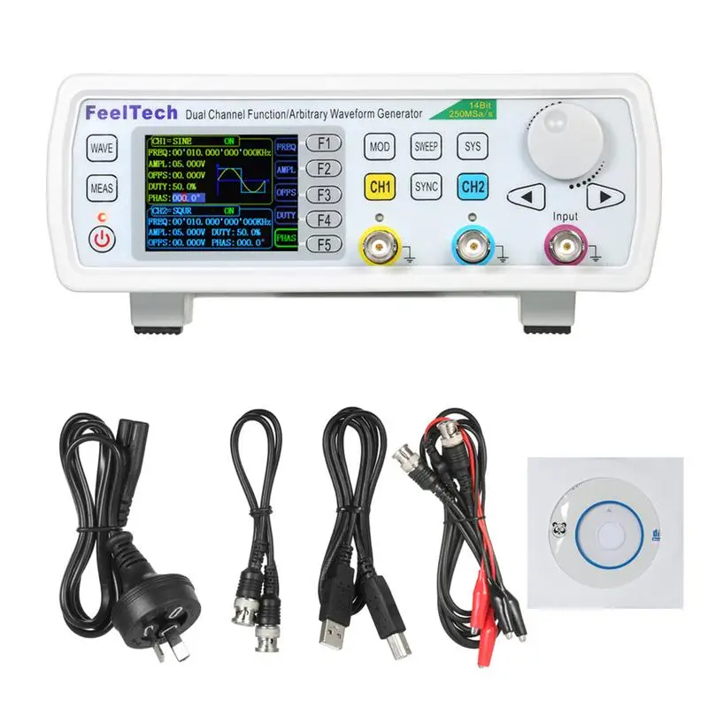 

FY6600-60M FY6600 Series 60 Mhz Dual Channel Digital Control Frequency Meter Signal Generator Arbitrary DDS Function