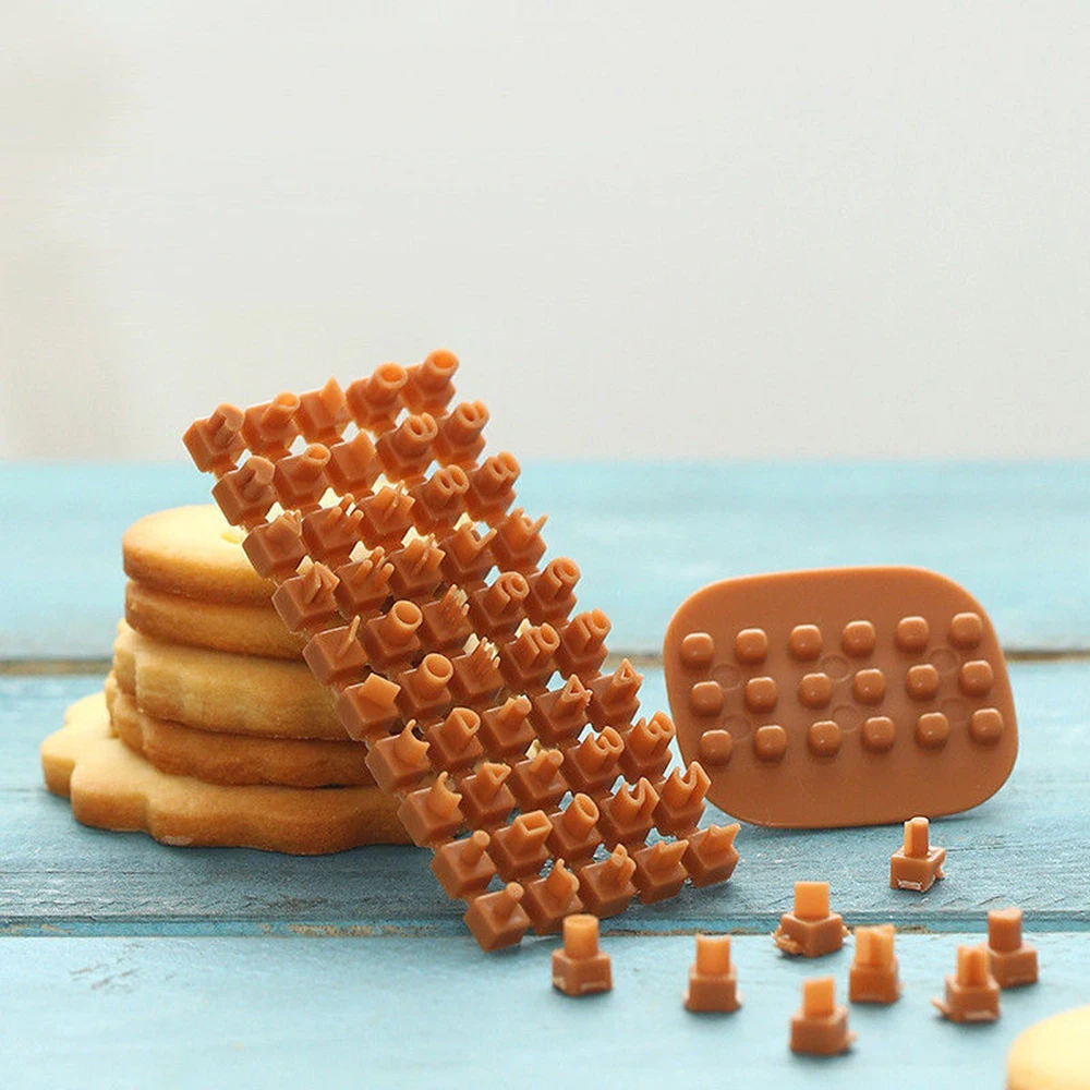 

Alphabet Letter Number Cookie Press Stamp Embosser Cutter Fondant Mould Cake Baking Mold Tools Hot Sale 2019