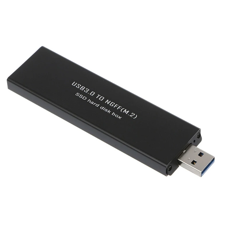 Черный USB3.0 на SATA 2280 M. 2 NGFF SSD портативный корпус коробка для хранения | Компьютеры и