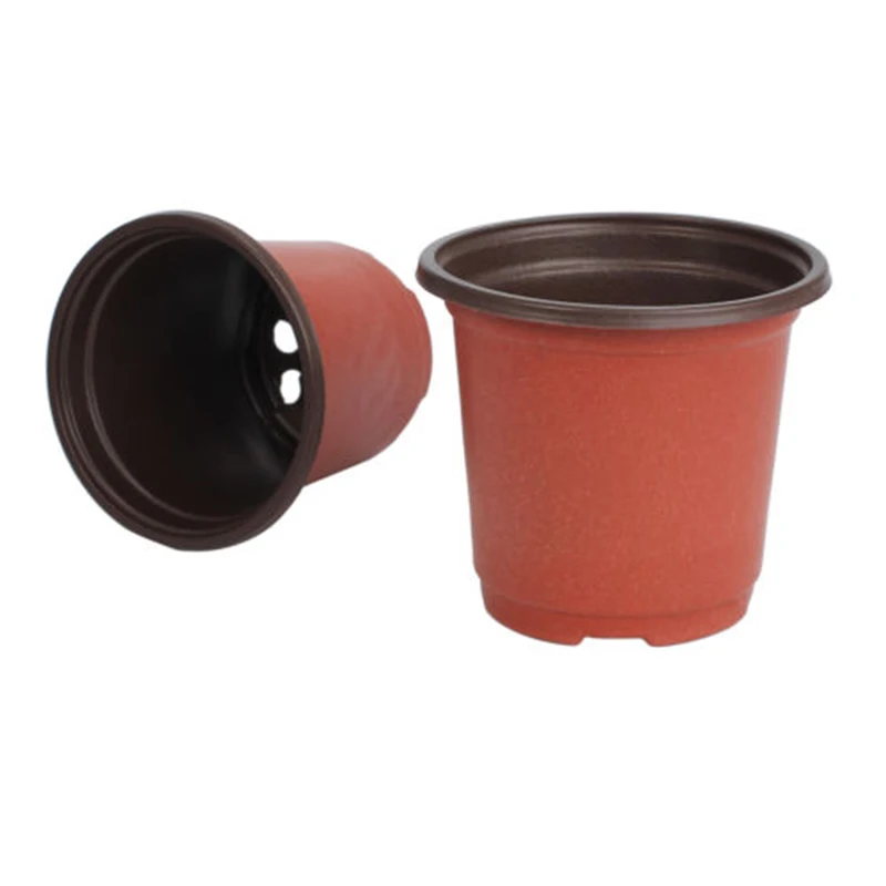 

100pcs Strong Plastic Plant Pot Flower Pots Seed Planter Garden Nursery Pots Set