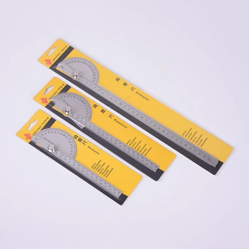 

Half Round Arc Angle Ruler Hand Length Depth Souare Measure Square 180 Degree Simple Easy Protractor Arms Scale Ruler Protractor