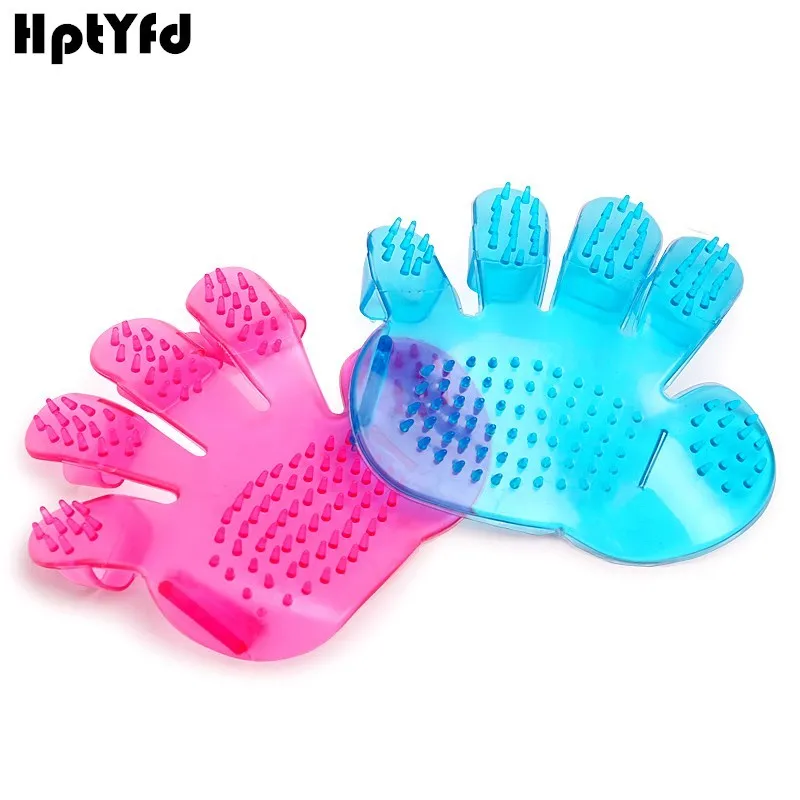 New Pet Gloves Combing Deshedding Cats Dogs Brush Glove Efficient Massage Grooming Big Easy Hair Away | Дом и сад