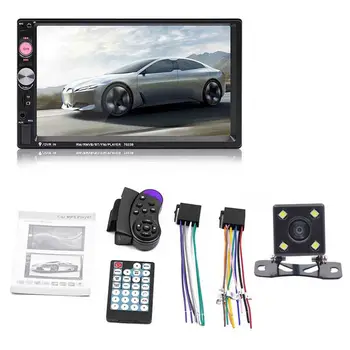 

Car Multimedia Audio Player 7023B 2 Din Stereo Radio 7 inch Touch Screen HD MP5 Player Support Bluetooth FM Camera SD USB Aux