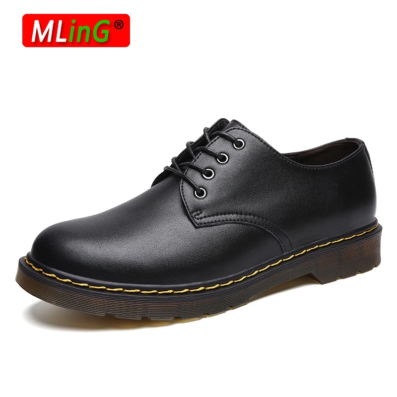 

Men Shoes Leather New High Quality Black Spring Autumn Brand Hot Selling New Outdoor Fashion Oxford Business Lace Up Shoes
