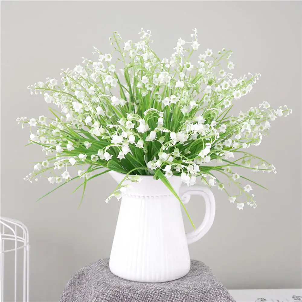 

White Fake Flower Artificial Plastic Flowers for Wedding Christmas Home Accessories Decor Room Decor High Quality