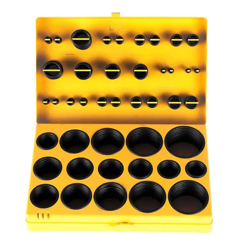 

419pcs Sealing Rubber O Ring Assortment Washer Gasket Kit with Plastic Box Sealing O-Ring Kit