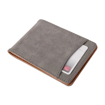 

New Arrival Men PU Leather Credit Card Holder Short Clutch Wallet Bifold Mini Coin Purse Pocket