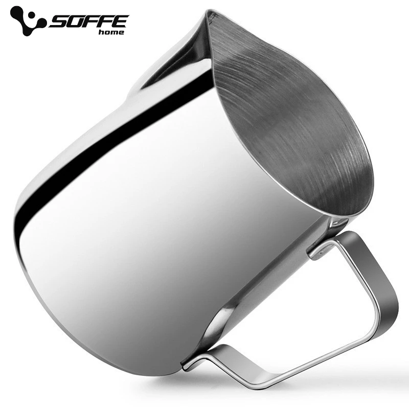 

Soffe Stainless Steel Espresso Coffee Pitcher Barista Craft Latte Milk Frothing Pitcher Coffee Pot Cappuccino Frothing Jug