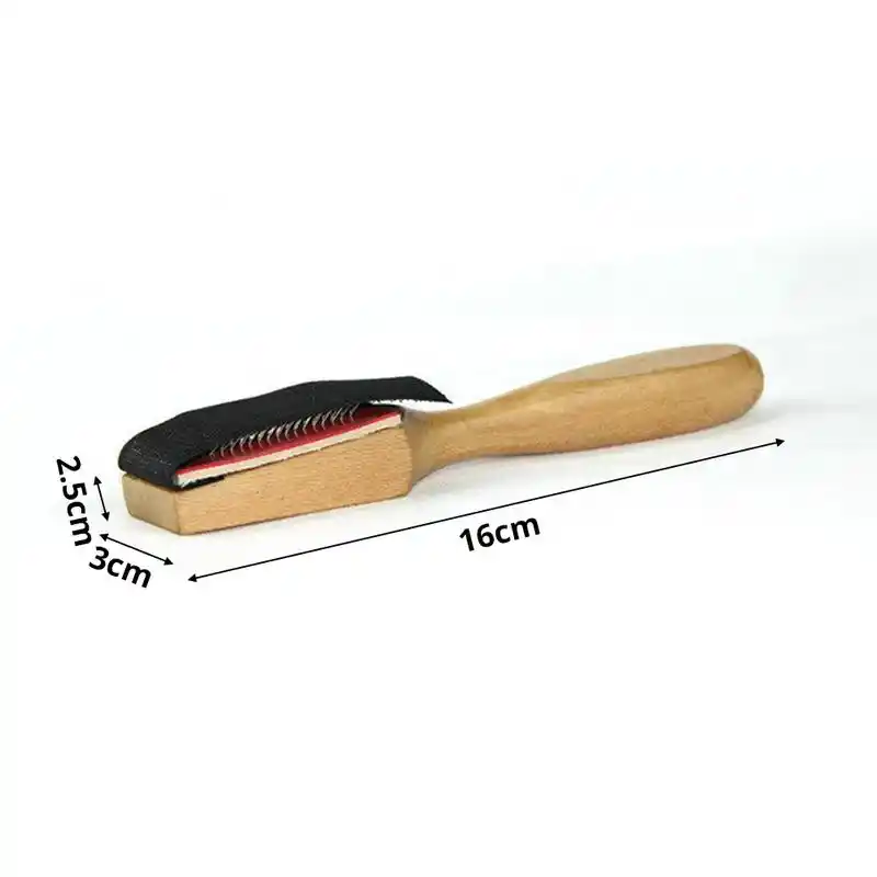 Wood Suede Sole Wire Shoe Brush Cleaners Ballet Dance Shoes Cleaning