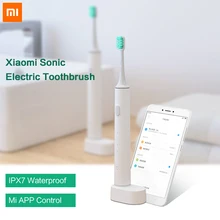 Xiaomi Mijia sonic электрическая зубная щетка перезаряжаемая умная зубная щетка Ультра звуковая Водонепроницаемая беспроводная зарядка управление мобильным приложением