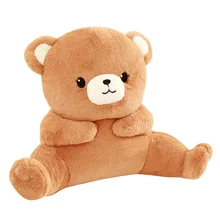 Медведь поясничные животные плюшевая подушка поддержка спины мягкие животные подушка мультфильм обнимают стул диван спинка