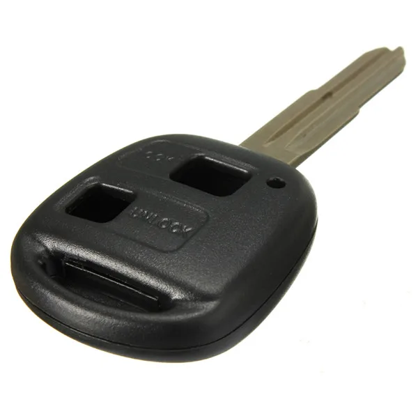 

2 Button Replacement Remote Key Case Shell Uncut Blade For TOYOTA YARIS COROLLA Hiace