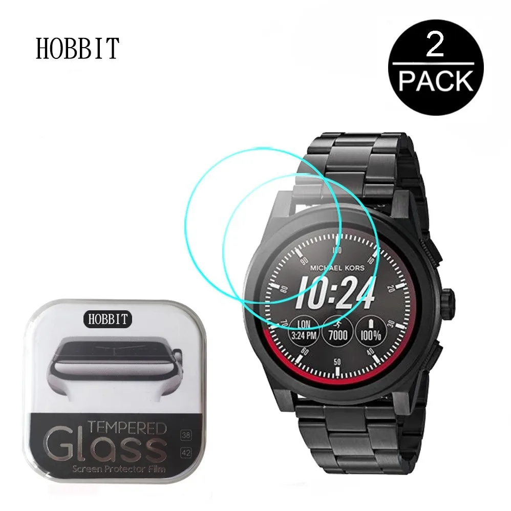 2Pack For Michael Kors Men's Grayson Smartwatch 0.3mm 2.5D
