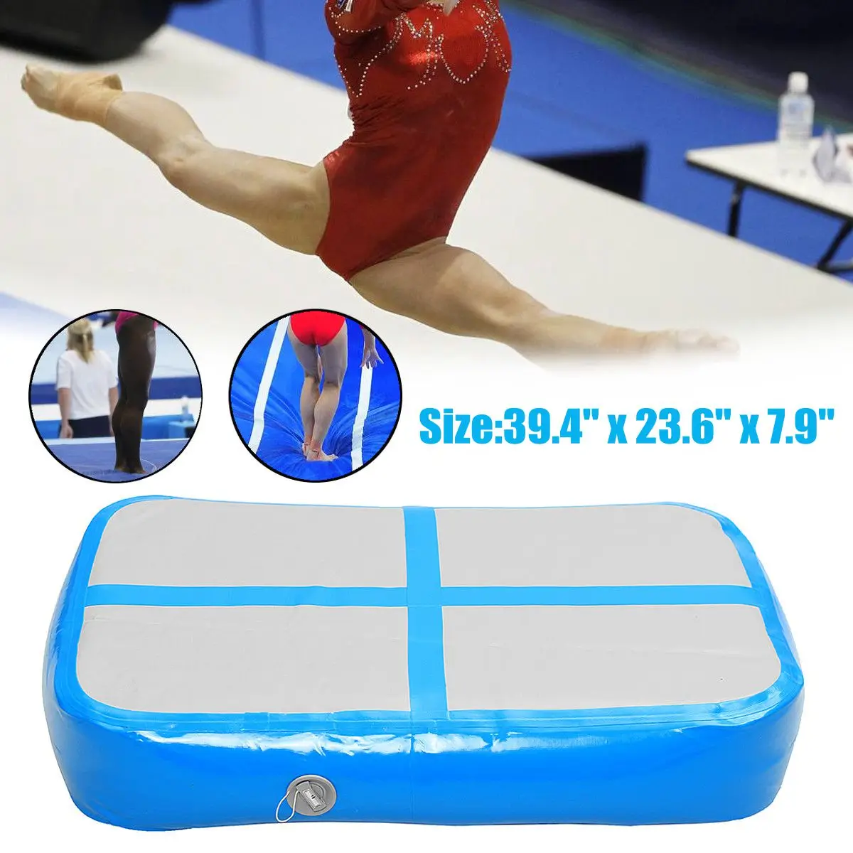 1 х 0,6 х 0,2 м надувной гимнастический коврик Airtrack Коврик Для Йоги пол гимнастический мат спортивное оборудование