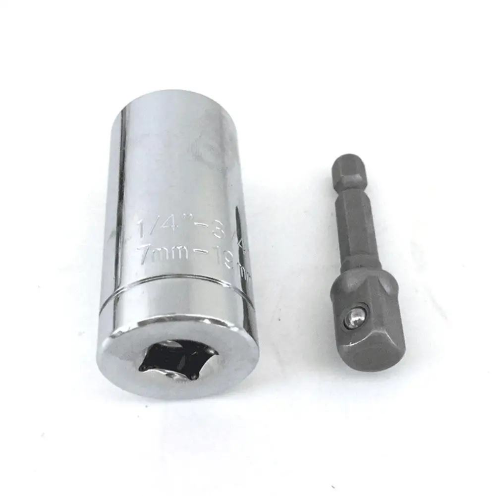 

LanLan Torque Wrench Universal Sleeve Head Set Magic Socket Sleeve 7-19mm Spanner Key Multi Hand Tools