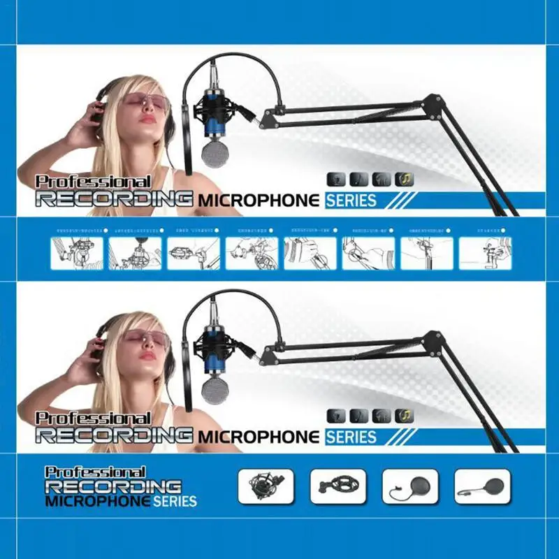 

Universal 3KG Bearable Load Mic Microphone Shock Mount Clip Holder Stand Radio Studio Recording Bracket Microphones Accessories