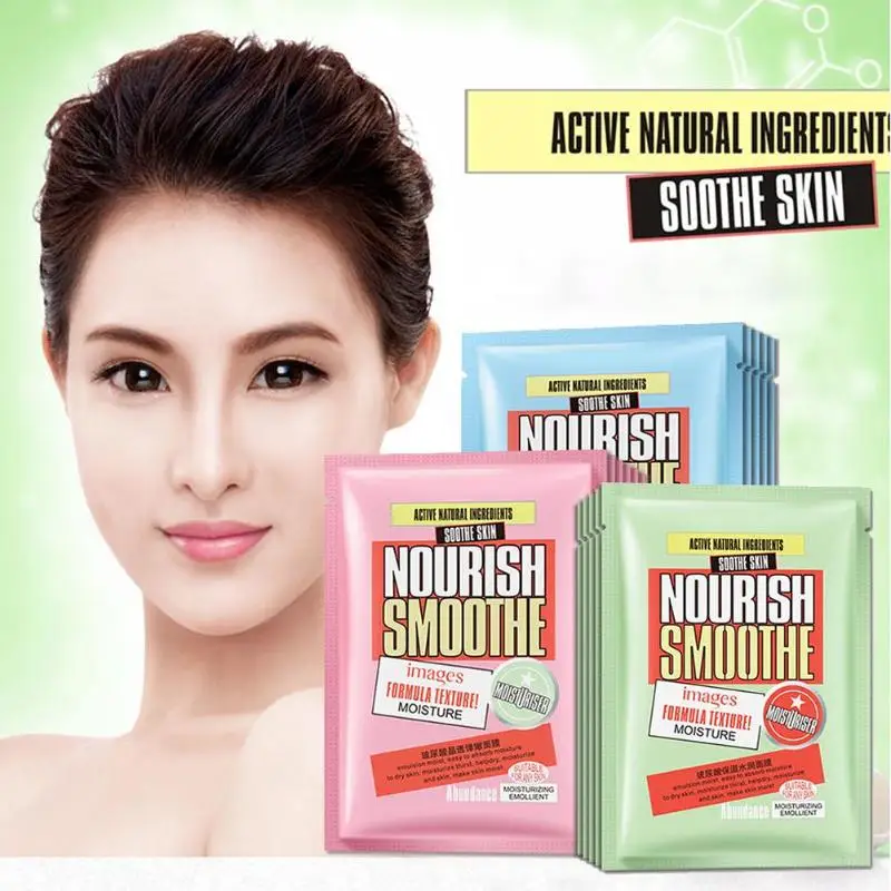 

1PC Tender Skin Moisturizing Hyaluronic Acid Face Mask Oil-control Whitening Facial Moisturizing Mask