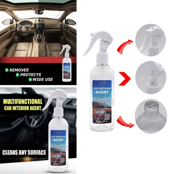 

2020 New Multi-function Car Interior Agent High Quality Detergent Practical Car Cleaner Leather Sait Cushion Care Wax Cleaner 3