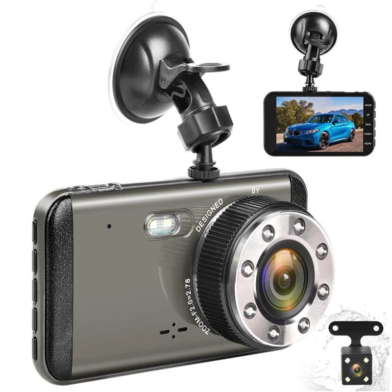 

H16 4 Inch Front 1296P Rear 720P ADAS Driving Assistance Dual Car DVR ADAS Interior Dash Camera Rearview Mirror Car Windshield