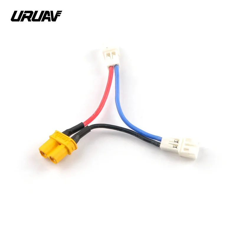 URUAV XT30 к PH2.0 1Sx2 штекер кабеля провода разъем для UR85/UR85HD Whoop FPV гоночный Дрон части для вертолета аксессуары