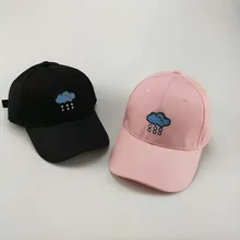 Новая мода Горячая Snapback бейсбольная Кепка с вышивкой дождь и облако персональная летняя шляпа для женщин adjustable папа шляпа
