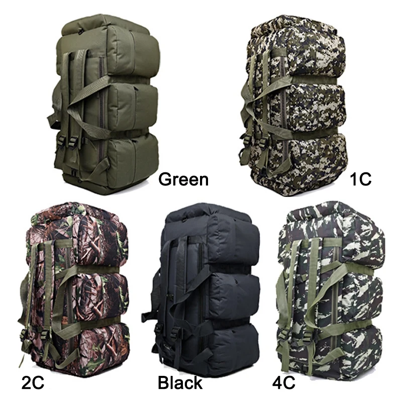 90L большой емкости походный рюкзак военный тактический пакет камуфляж багажная сумка палатка контейнер для одеяла 9 карман
