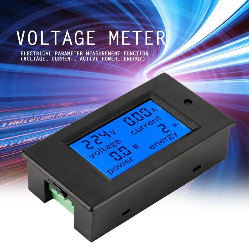 

PEACEFAIR Power Meter PZEM-061 LCD Voltage Current Power Energy Meter Voltmeter Ammeter 100A AC80-260V + CT Energy Meter