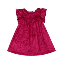 Брендовое нарядное платье принцессы для маленьких девочек, бархатные флисовые вечерние платья-пачки из тюля