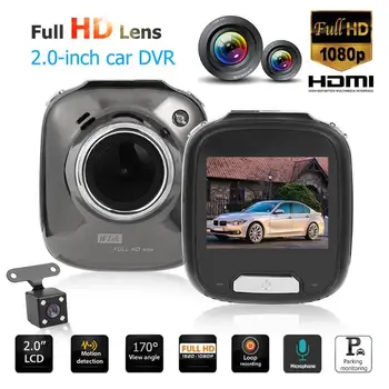 

VODOOL H08 Mini 2 inch Car DVR Camera Full HD 1080P Dual Lens Dash Cam Auto Driving Video Recorder Reversing Image WDR Dashcam