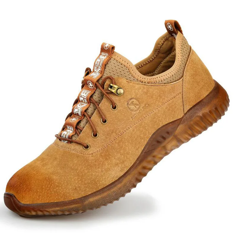 

Safety Shoes Cap Steel Toe Safety Shoe Boots For Summer Man Work Shoes Men Breathable Mesh Size Footwear Wear-resistant DXZ016