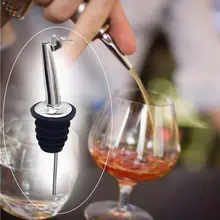 6 шт. нержавеющая сталь ликера напитки Вино Масло Бутылка Pourer серебро-Горячий