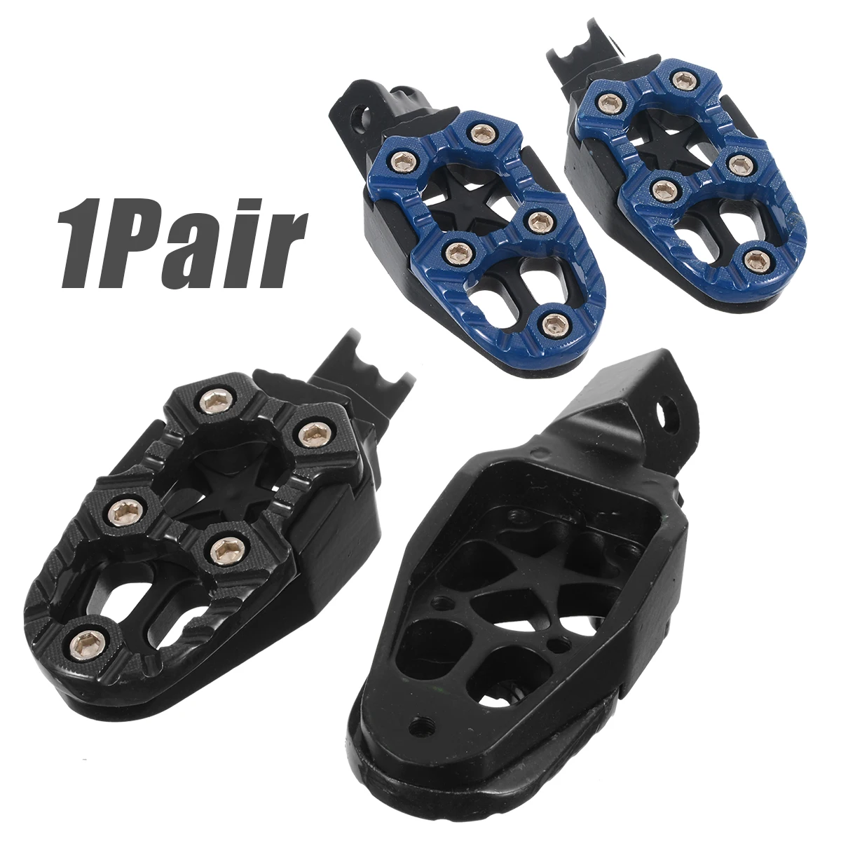 For Off road Motorcycles 2pcs 8mm Universal Motor Cycle Foot Rests