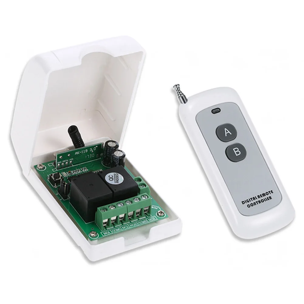433 Mhz RF DC 12V дистанционный передатчик и AC 220V 2CH пульт дистанционного управления