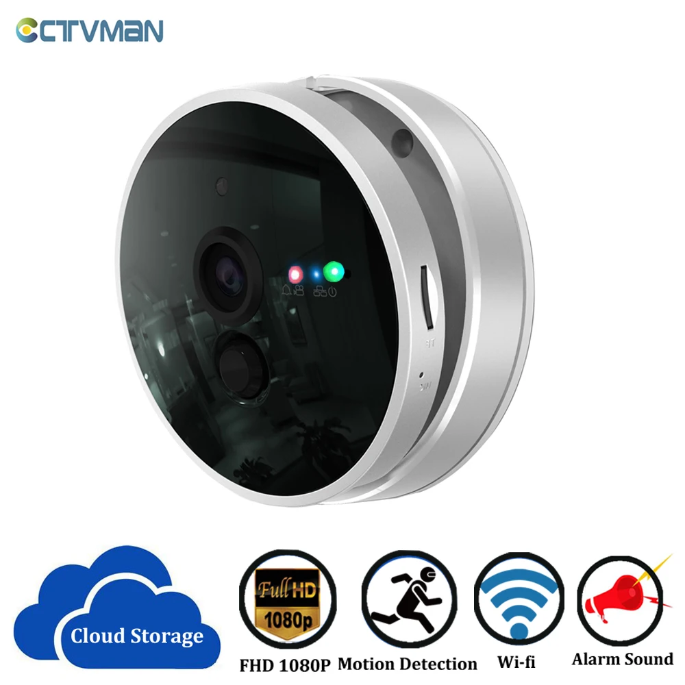 

CTVMAN Video Camera WIFI 1080P Security Camera Cloud Wireless Surveillance Camera Home WIFI 2MP CCTV IP Cam Two Way Audio