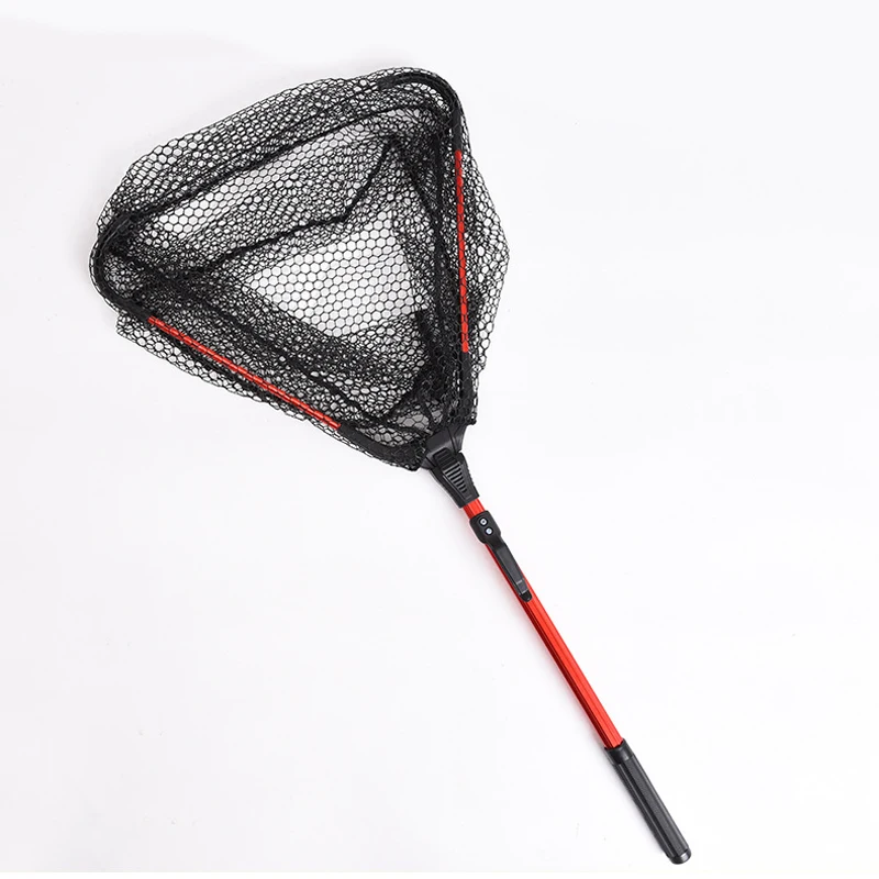 

Foldable Fishing Net Triangular Landing Net Kayak Boat Fish Net Handle