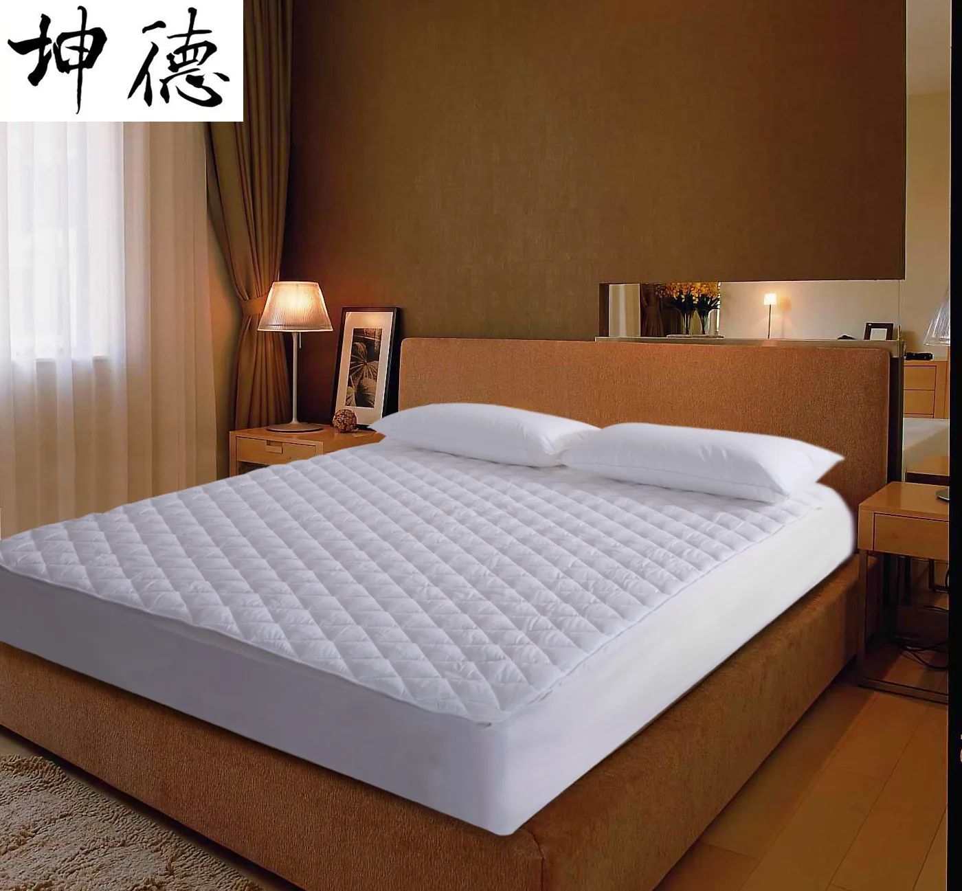 

Travel Service Hotel Memory foam portable for mattress Protection Pad Thick Mattress Linen Manufacturer Custom